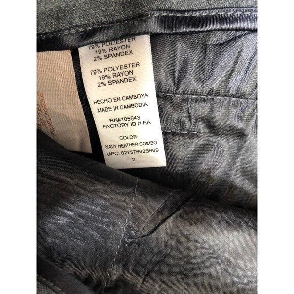 Daisy Fuentes Work Career Pants Trousers Slacks Gray Size 2 Pleated - Picture 8 of 8